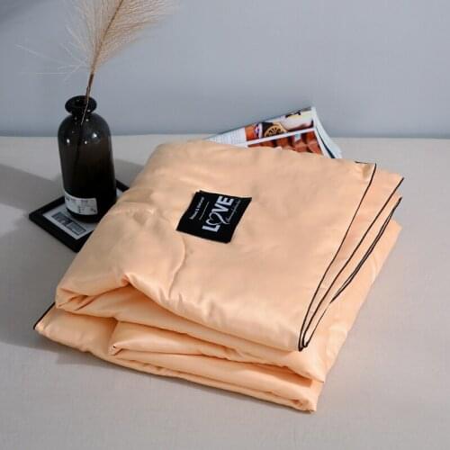 New Products 1pc Silky Cooling Silk Blanket Thin Quilt Smooth Blankets Solid Comforter Bed Cover Single/Queen/King Size