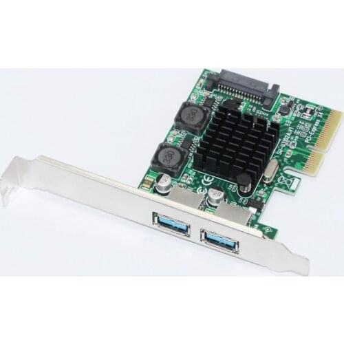 New USB 3.1 PCI Express Card 2Port USB3.1 SuperSpeed 10Gbps USB 3.1 PCI-E Expansion Card Adapter for Desktop Computer Components