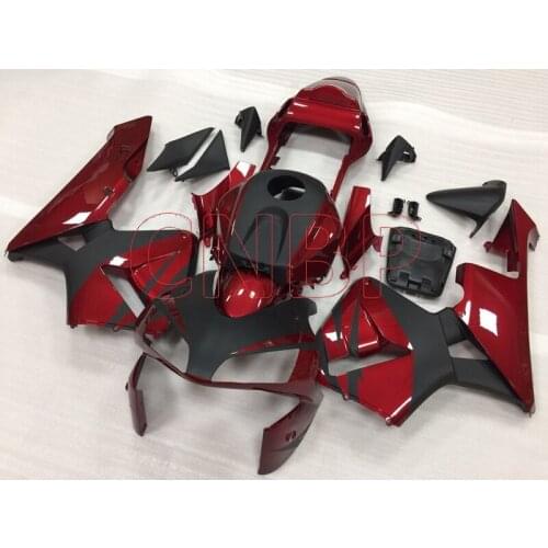 Fairings CBR 600 RR 2003 - 2004 dark Red Black Motorcycle Fairing CBR 600 RR 2004 Fairing Kits CBR 600 RR 2004 no paint