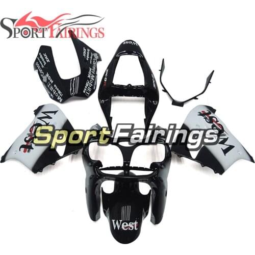Fairings For Kawasaki ZX9R ZX-9R Year 02 03 2002 2003 Sportbike ABS Motorcycle Fairing Kit Bodywork Cowling Black White West New