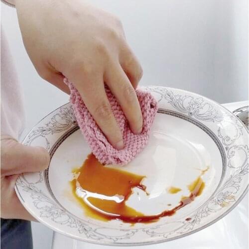 Kitchen Cleaning Towel Kitchenware Brushes Anti Grease Wiping Rags Absorbent Washing Dish Cloth Kitchen cleaning supplies Towel