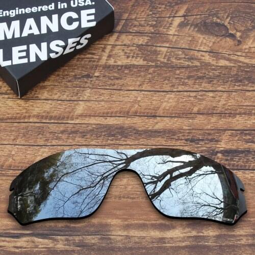 ToughAsNails Resist Seawater Corrosion Polarized Replacement Lenses for Oakley Radar Edge Sunglasses Metallic Silver (Lens Only)