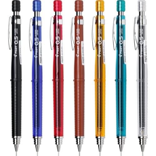 Japanese PILOT Professional Drawing Pencil H-325 Press Transparent Color Rod Mechanical Pencil 0.5/0.7mm Stationery