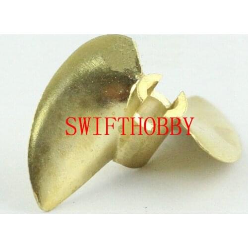 PROPELLER 438 Bronze prop 4mm shaft 2 blade 38mm Diameter RC boat
