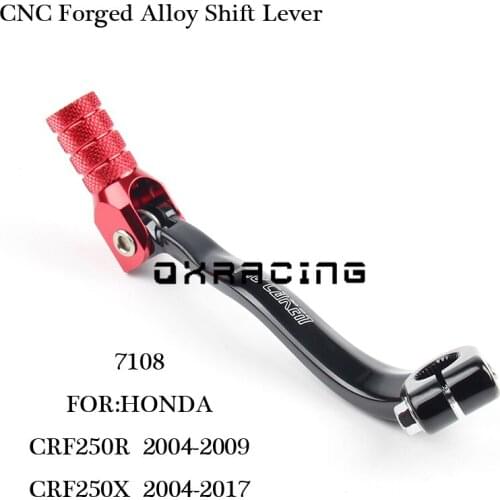 CNC Gear Shifter Shift Lever For CRF250R 04-09 CRF250X 04-17 Motorcycle Motocross MX Enduro Dirt bike Off Road