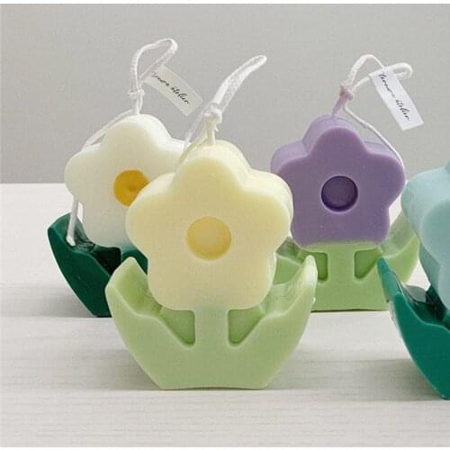 Korean Ins Style DIY Handmade Candle Acrylic Mold Three-Dimensional Flower Candle Mould Mold Candle Making resin mold