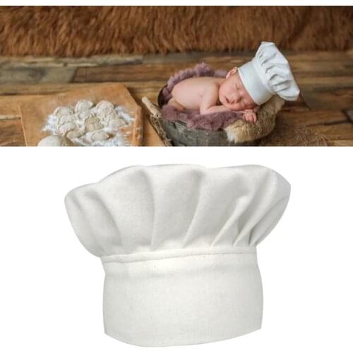 Hot Sale 60%Funny Newborn Baby Chef Hat Infant Littles Chefs Hat Cook Costume Baby Photo Photography Prop Newborn Photography Pr