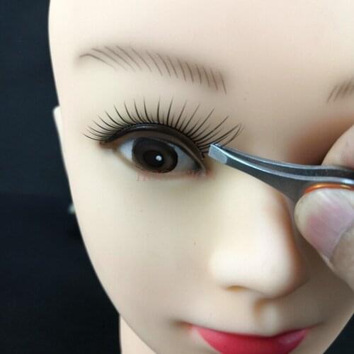 Forceps Beveled Stainless Steel Tweezers Forcep Pliers Tweezer Eyebrows Plucking Clamp False Eyelashes Eyelid Eyebrow Clip Tool