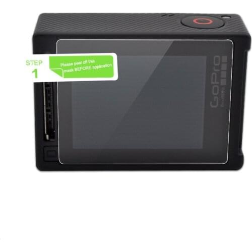Screen Protector Clear LCD + Camera Housing Glass Lens Protector Film for GoPro HERO 4