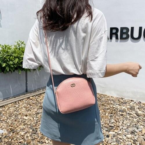 Womens Bag Shell Alligator Small Lady Shoulder Bag New Korean Style Sling Fashion Round Mini Bag Femal Purse Wholesale Handbag