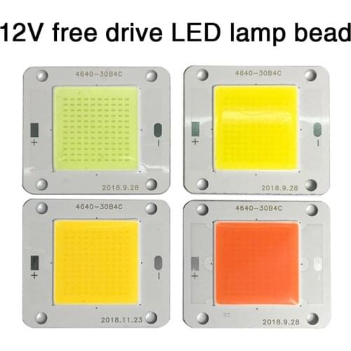 1pcs 30V / 12V 20W - 50W LED Flip Chip COB White 3000~30000K / Full Spectrum for DIY Bulb Light Lamp floodlight LED Grow Light