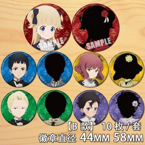 Anime Shadow House 58mm Figure Badge Round Brooch Pin Gifts Kids Collection Toy
