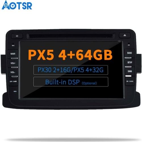 AOTSR Android 9.0 / 10.0 Radio For Renault Duster 2010 + Car GPS Navigation 1 Din Bluetooth Player Dashboard