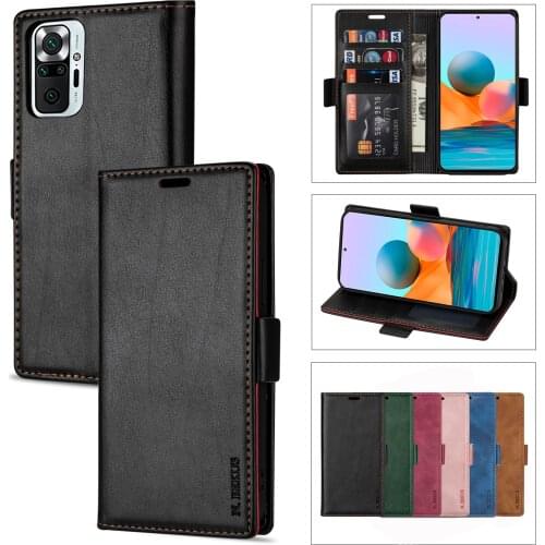 PU Case For Xiaomi 11 Ultra 10 Redmi Note 10 9 8 Pro Max 10S 9S 8T Redmi 10X 9A 9C 8A Mi POCO F3 M3 X3 NFC Wallet Phone Case Bag