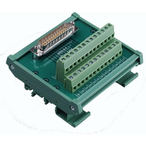 DB25 Parallel Port Connection Terminal Transfer Board Male Head DR25 Avoid Weld Modular Relay Terminal Platform Connector