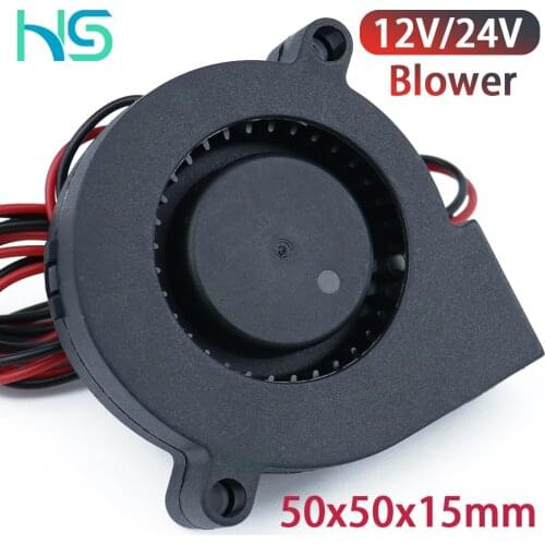 Haldis 3D Printer Parts 5015 blower fan High quality hydraulic Cooling fan DC 12V/24V Cooling improvement upgrade ender3 v2 CR10