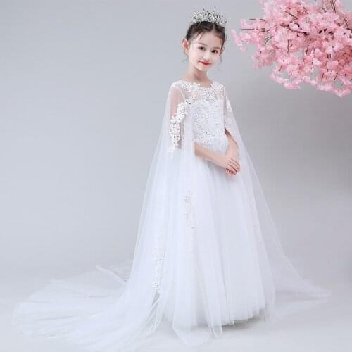 Childrens dress, princess dress, girl, forest fairy, wedding dress, flower girl, tutu skirt, wind host, guzheng performance
