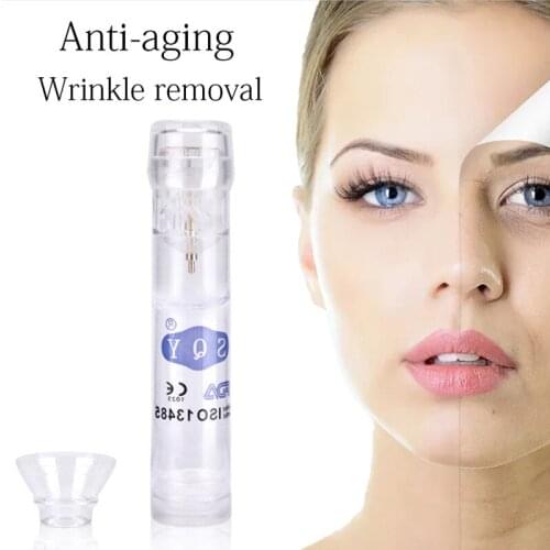 Hot Sale 20 Pins Titanium Gold Needle Hydra Roller Microneedle Automatic Derma Stamp Skin Care Anti Aging Serum Injection