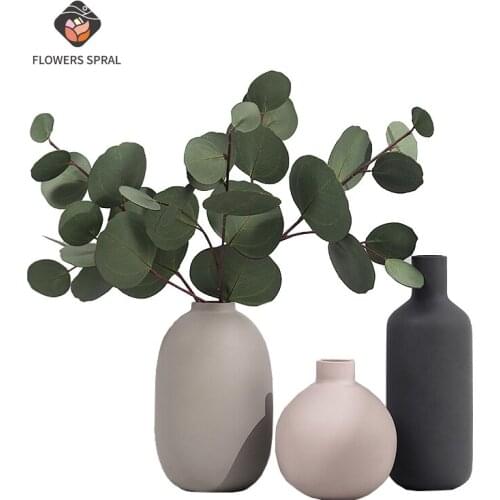 Morandi Ceramic Vase Home Decoration Creative Flower Arrangement Dried Flower Modern Room Decoration Vase Can Be Hydroponic