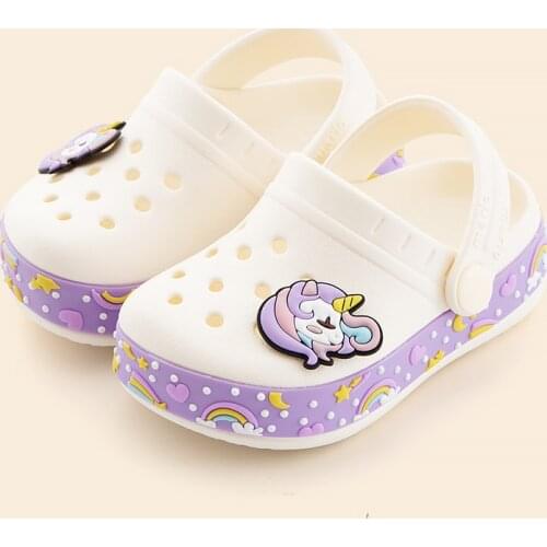 Summer Children Slippers Boys Sandals Kids Home Girl Sandals Cartoon Shoes Slip Soft Appliques Fashion Little Girl Beach Shoes