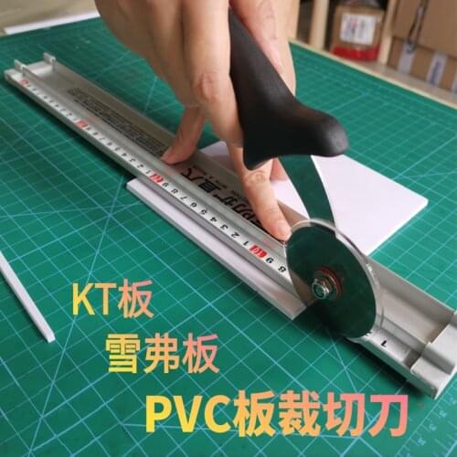 For Kt Board Pvc Board Manual Cutting Ruler Aluminum Alloy Anti-Skid Positioning Cutting Ruler Cutting Tack Woodworking Tools