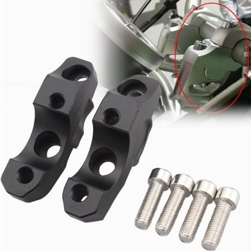 Motorcycle 28mm Black Handle Bar Adapter Mount Clamp Handlebar Riser Extension For BMW S1000R S1000 R S1000 XR 2014-2018