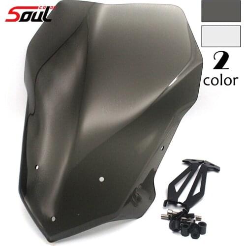 Motorcycle Sports Windshield WindScreen Visor Viser Fits For BMW F800R 2015 2016 2017 2018 2019 15-19 Double Bubble