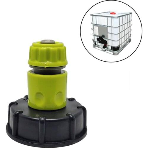 Garden Faucet IBC Tank Tap Adapter Garden Hose Connector Plastic Water Hose Pipe Adapter Replacement Valve Fitting Parts