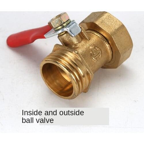 Pneumatic 1/8" 1/4'' 3/8'' 1/2' BSP Female/Male Thread Mini Ball Valve Brass Connector Joint Copper Pipe Fitting Coupler Adapter