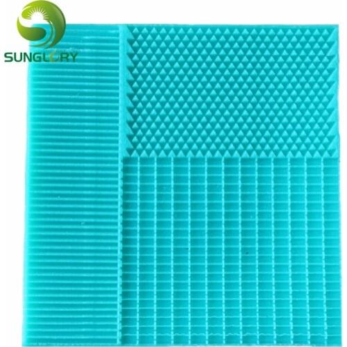 Stripe Lace Mat Mermaid Fish Scale Silicone Mold Grid Fondant Embosser Texture Cake Mold Decoration Gumpaste Mould Baking Tools