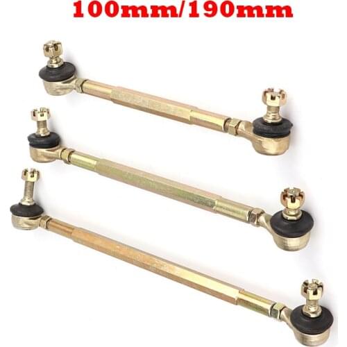 100MM-190MM M10 Steering Shaft Tie Rod with Tie Rod Ball Joint for 4 wheel kart modification accessories ATV Quad 50cc-250cc