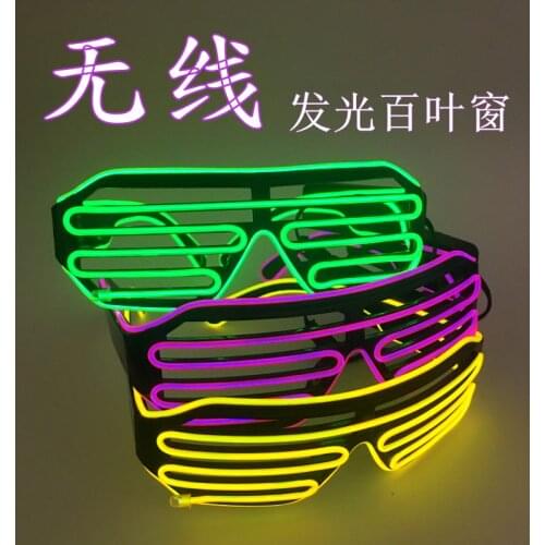 LED Glasses Costume EL Wire Light-Up Party-Decor Halloween-Decoration LED Glasses DJ Rave Luminous EL Wire