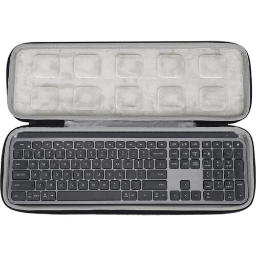 Waterproof Keyboard Storage Case Portable Mouse Box EVA Hard Storage Mouse for Logitech MX Keys Case Advanced Wireless Keyboard