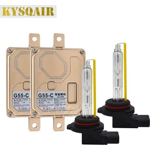 KYSQAIR High Bright 9012 55W HID Xenon Kit AC Slim Error Free Canbus Xenon Ballast 5500K H1 H7 H11 9005 9006 D2H Car Headlamp