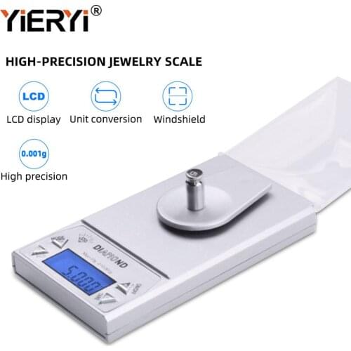 Yieryi New Brand 0.001/ 10g 0.001g-10g LCD Digital Jewelry Diamond Pocket Waage Scale Gem Weight Arrive
