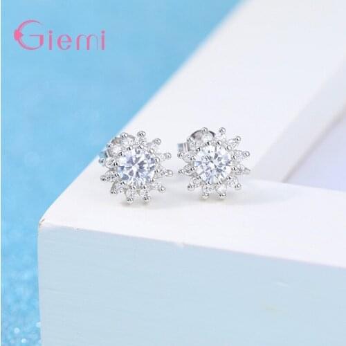 High Quality 925 Sterling Silver Clip On Women Stud Earrings White Pearl Austrian Crystal Wedding Party Ornaments