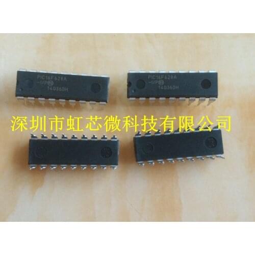 10pcs-PIC16F628A-I/P PIC16F628A PIC16F628 DIP Flash-Based, 8-Bit CMOS Microcontrollers
