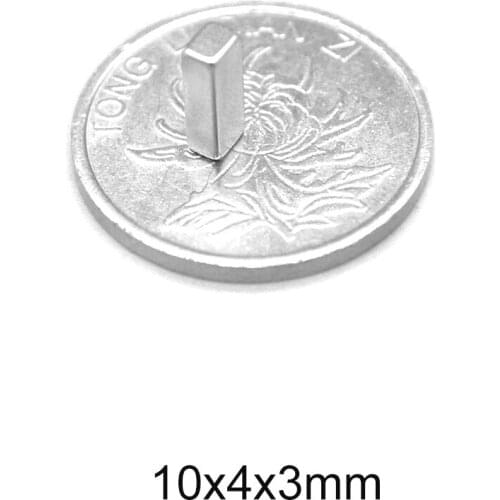 20~500pcs 10x4x3 Rare Earth Magnet Strong N35 10mm x 4mm Block Magnets 10x4x3mm Permanent Neodymium Magnet sheet 10*4*3