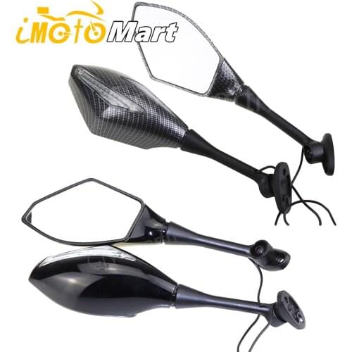 Motorcycle Rear View Side Mirrors w/LED Turn Signals For Honda CBR600RR 2003-2014 CBR1000RR 2004-2007 CBR500R 2012 2013 2014