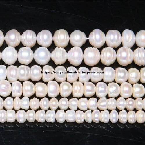 B Quality Genuine Natural Fresh Water Pearl Rondelle Loose Beads 15" String Pick Size please