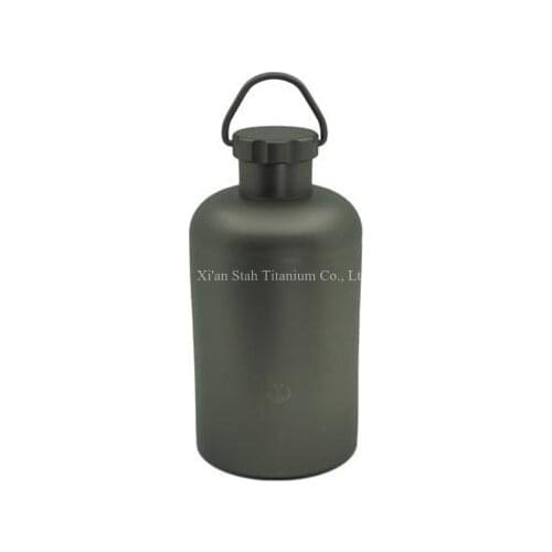 Pure Titanium Portable 400ml Capacity Water Bottle Matte Finishing Healthy Anti-corrosion Light Weight 123g for Outdoor Sports