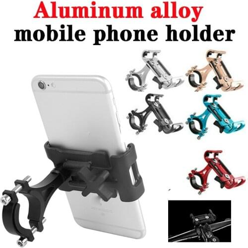 Motorcycle Bike Mobile Phone Holder Handlebar Support Aluminum Alloy Anti-slip Mount Bracket GPS Clip Universal Car Accessories