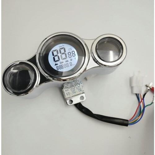 36v48v60v72v display for electric scooter motorcycle tricycle speedometer batteryvoltage indicator universal instrument voltmete