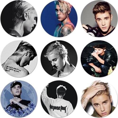 Justin Bieber Purpose Super Star Smart Icons Pins Badge Decoration Brooches Metal Badges For Clothes Backpack Decoration