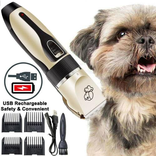 Electric Pet Hair Trimmer Professional Grooming Machine Tool USB Rechargeable Shavers Hair Cutter Cat Dog Fast Haircut Clipper