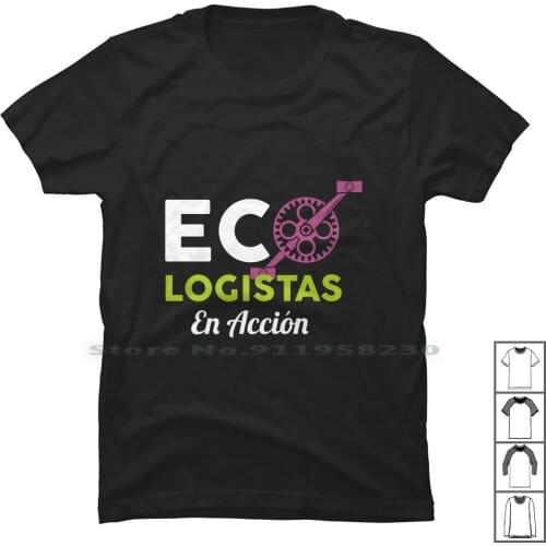 Ecologistas En Accion T Shirt 100% Cotton Bicycle Wheel Cycle Heel Bike Log Eel Eco St