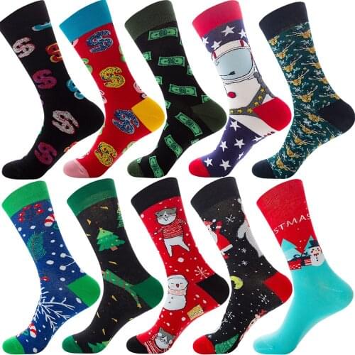 JINFUMA Men's Patterned Socks