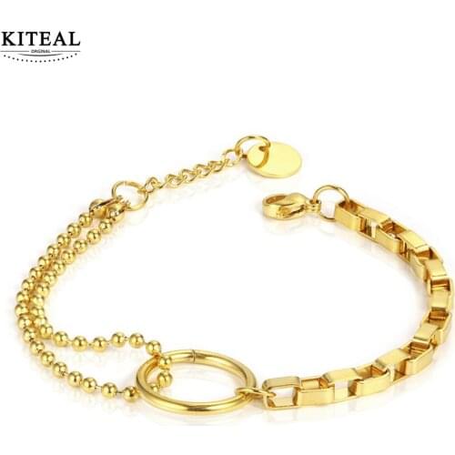 KITEAL NEW!! 18KGP Gold Filled Girlfriend bracelets & bangles circular bracelets & bangles christmas gift