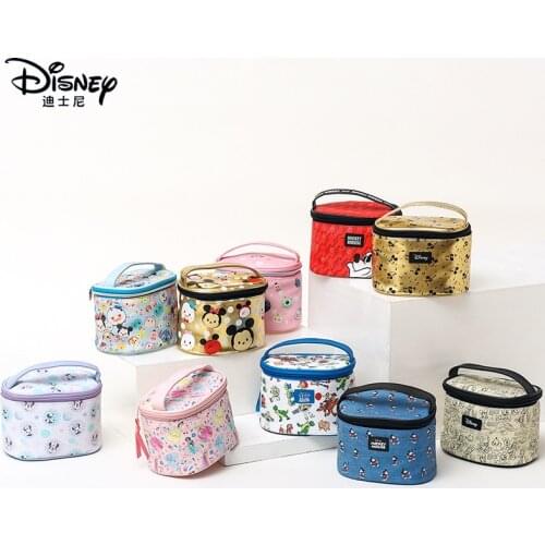 Disney Mickey Minnie Multi-function Women Bag Wallet Purse Baby Care Bags Cosmetic Storage Fashion Mummy Bags Disney Girls Gift