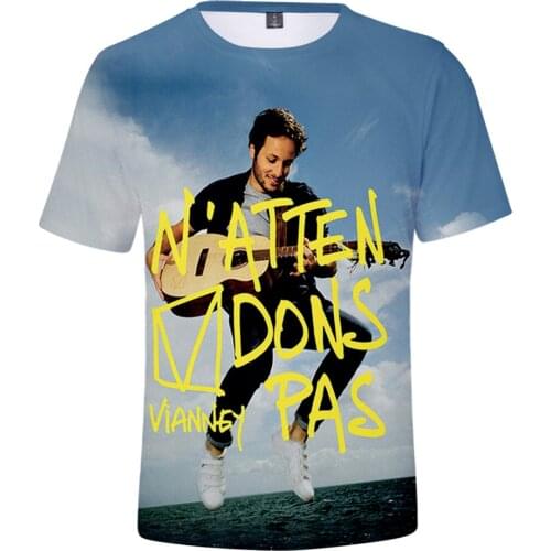 2021 New Vianney Unisex Fashion Short Sleeve Tshirt Harajuku Hip Hop Streetwear Leisure Polyester Fashion Oversiezd Top